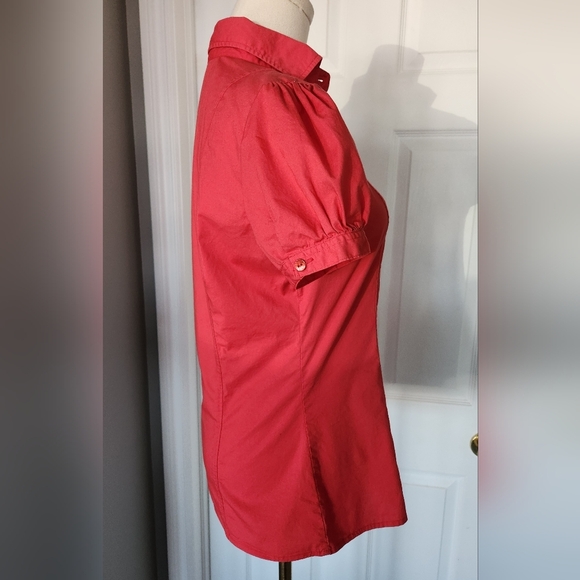 Benneton Bright Coral Blouse - Picture 8 of 8